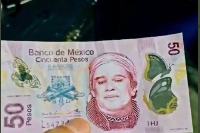 ¡Alerta! 🚨 ¿Billete de 50 pesos con el rostro de Juan Gabriel?