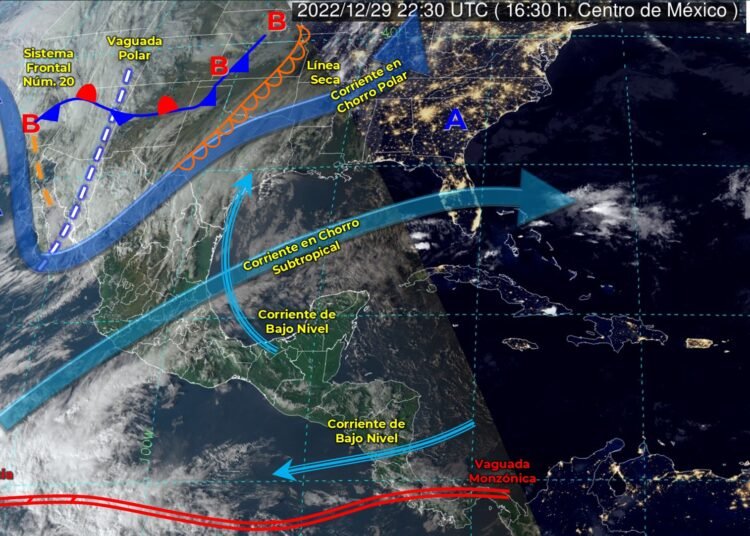 Pronostica CONAGUA continuarán las lluvias este viernes y nieve para zona serrana