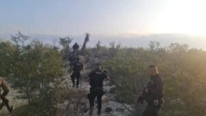 Operativo de la Policía de Coahuila en el municipio de Juárez.