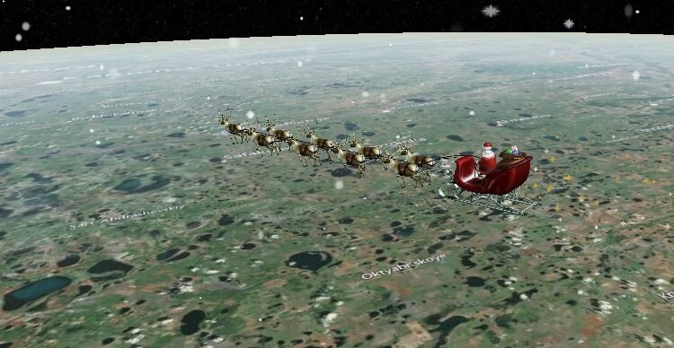 Sigue a Santa Claus #EnVivo y ve como reparte regalos esta Navidad🛷🎅🏽