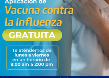 Invitan a aplicarse vacuna contra la Influenza de manera GRATUITA