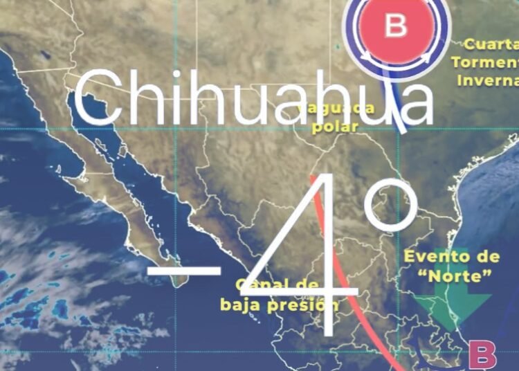 Clima congelante en chihuahua