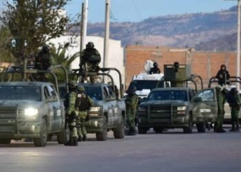 El operativo un operativo militar se realizó en el fraccionamiento Cortijo Residencial. Foto: Especial.