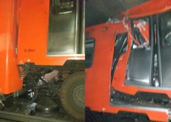 Chocan trenes de la Línea 3 de metro en Ciudad de México