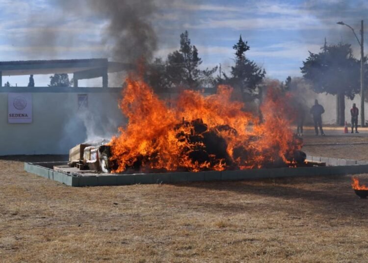 Analizan Avances en Operativos y Quema de Enervantes en Mesa Estatal de Seguridad en Cuauhtémoc