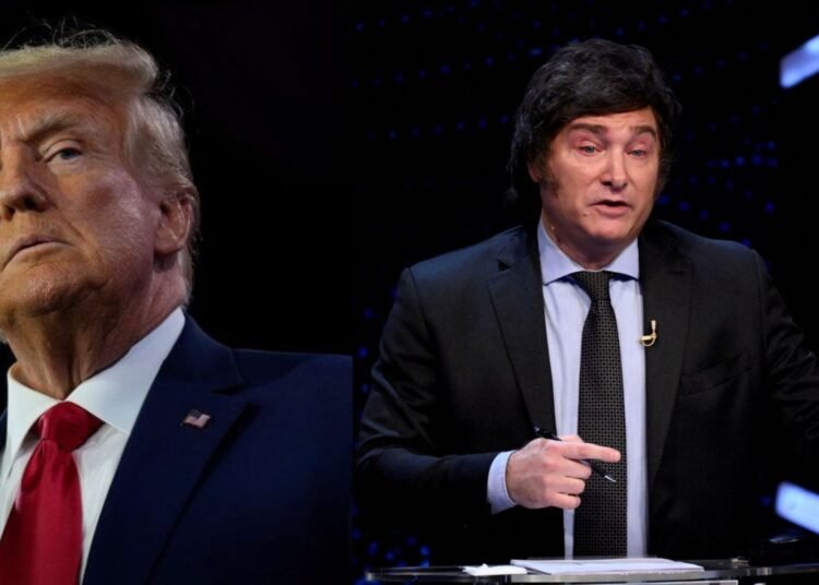 Donald Trump Felicita a Javier Milei en la Red Social Truth por su Carrera Presidencial en Argentina