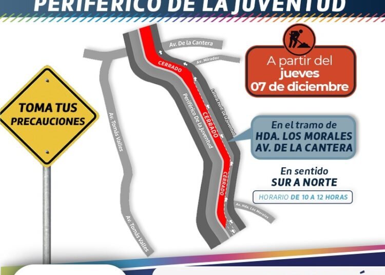 Gobierno Municipal de Chihuahua Anuncia Rehabilitación del Periférico De la Juventud durante el Día