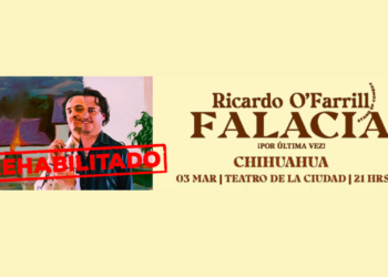 Ricardo O Farril presenta «Falacia, Rehabilidato» en el Teatro de la Ciudad-Chihuahua