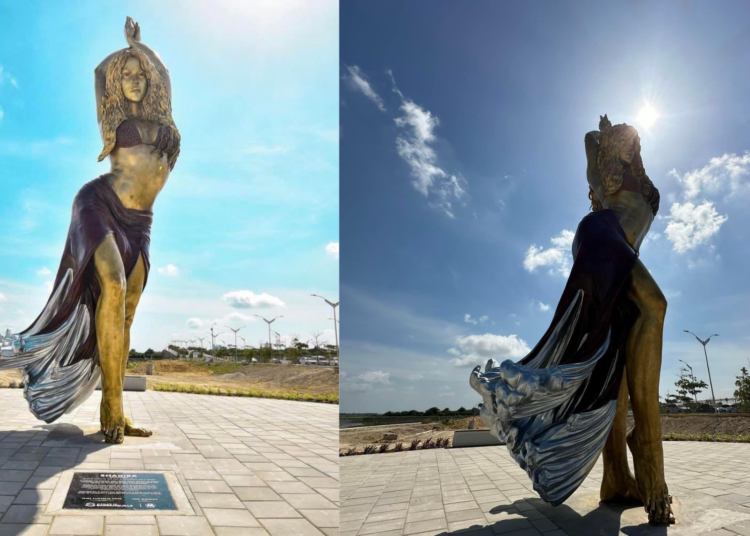 Barranquilla rinde homenaje a Shakira con una estatua monumental en su honor