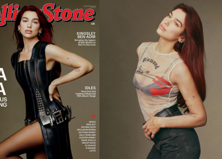 Dua Lipa Deslumbra en la Portada de Rolling Stone Febrero 2024