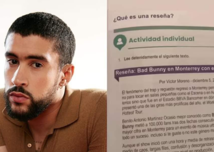 Bad Bunny se convierte en contenido educativo: ¡Ahora forma parte de los libros escolares de la SEP!