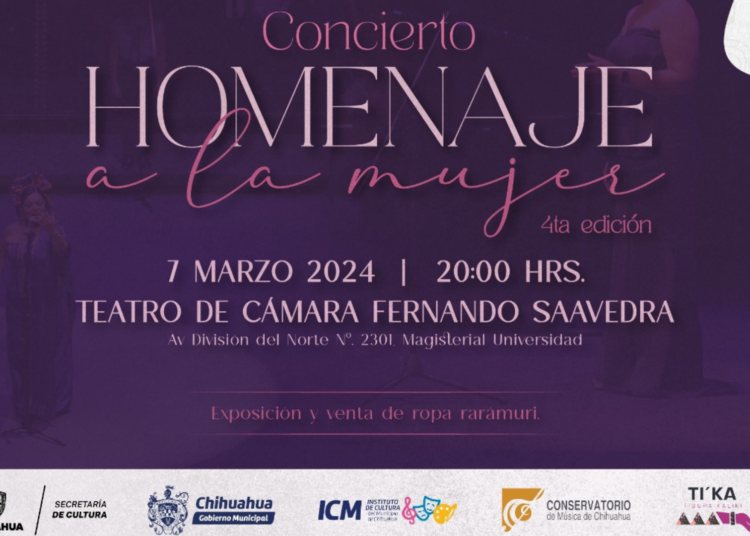 Realizarán conmovedor concierto «Homenaje a la Mujer» en Chihuahua