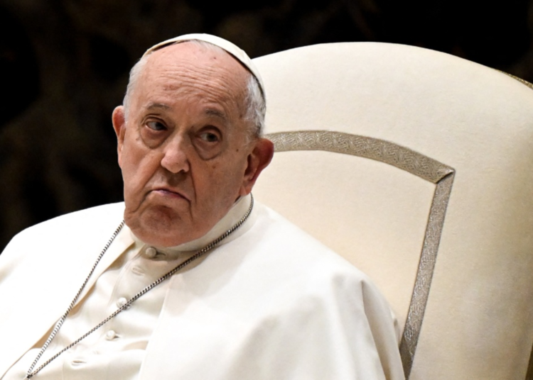 El Papa Francisco celebra la audiencia general al aire libre debido a un resfriado