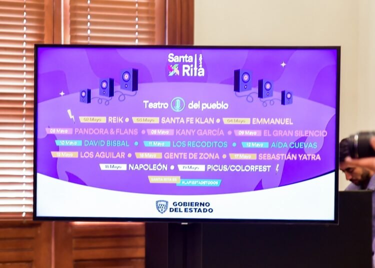 Cartelera oficial de la Feria Santa Rita 2024