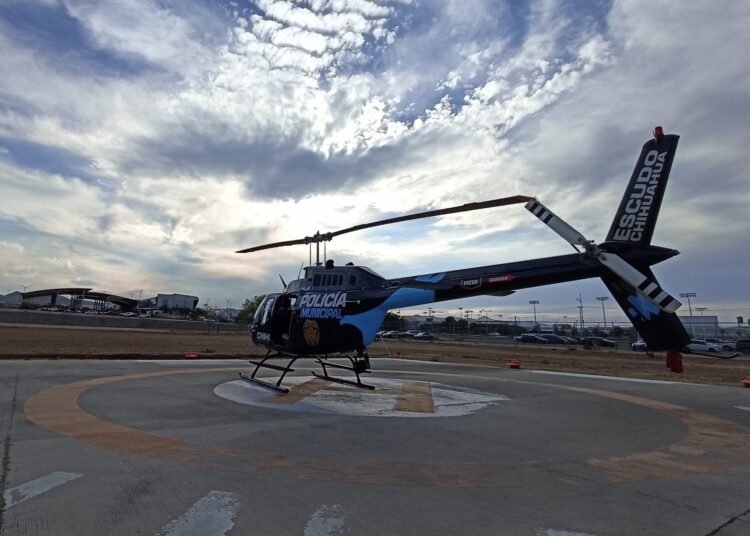 Retoma «Halcón I» de la Policía Municipal vigilancia a chihuahuenses desde el cielo