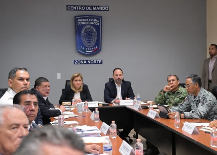 Encabeza Gobernadora reunión de la Mesa de Seguridad en Ciudad Juárez