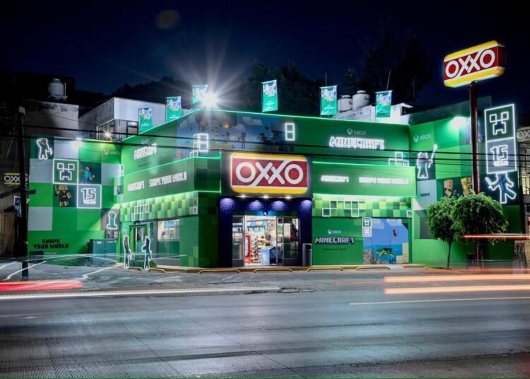 OXXO con temática de Minecraft abre sus puertas en la Ciudad de México