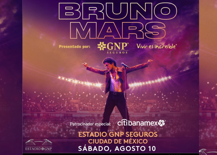 Bruno Mars regresa a México tras 6 años para inaugurar el Estadio GNP