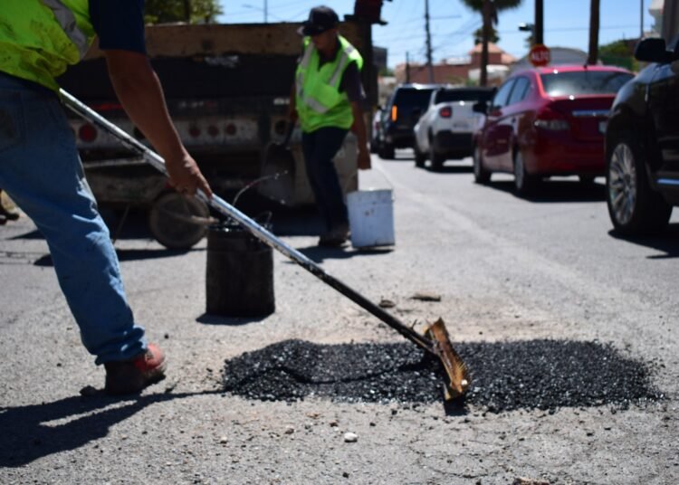 Bacheo en la Ciudad este 17 de Julio
