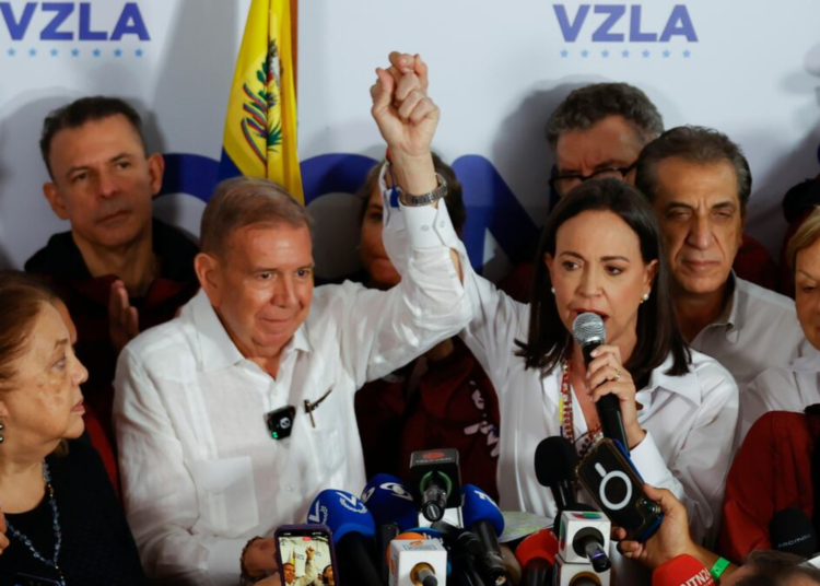 María Corina Machado revela resultados preliminares de las elecciones en Venezuela»