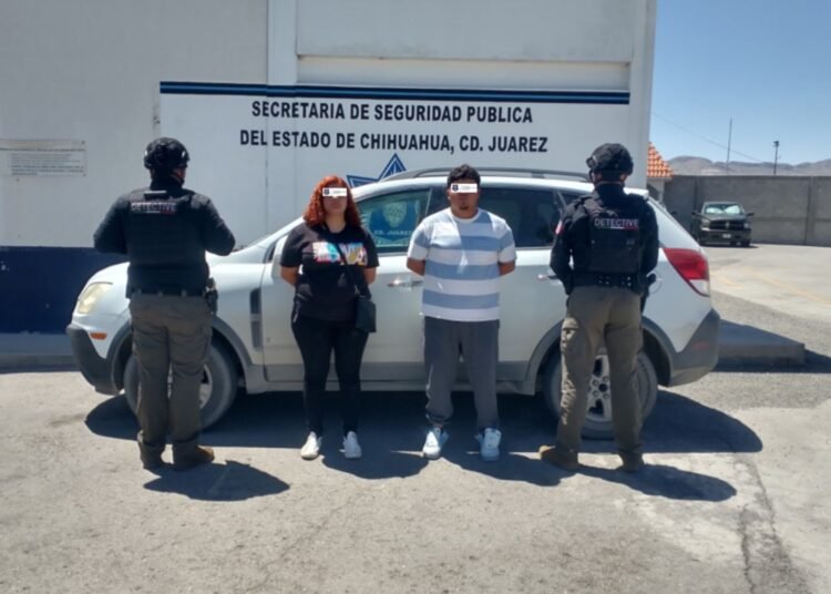 Arresta SSPE a pareja en posesión de vehículo involucrado en secuestro