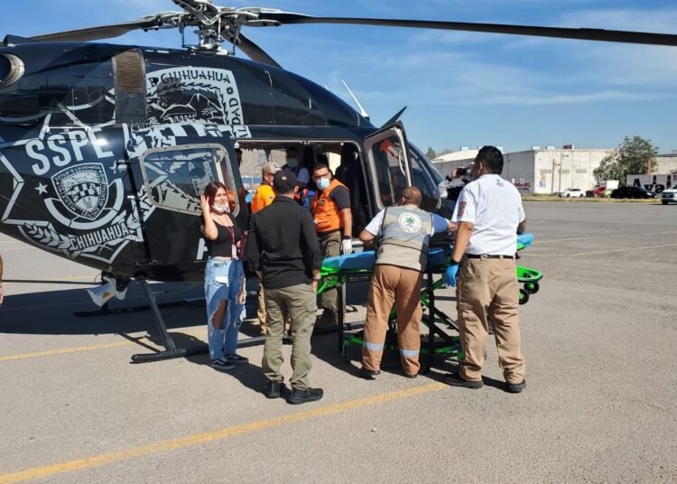 Traslada Gobierno del Estado a menor vía aérea para recibir atención médica de urgencia