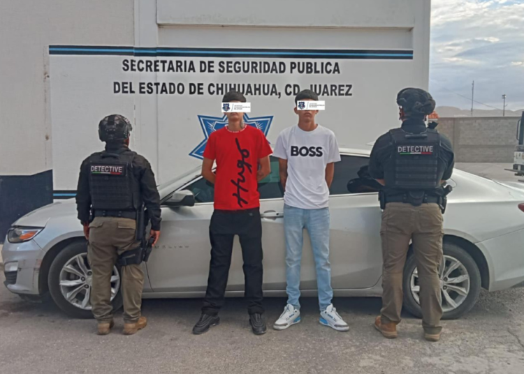 Detiene SSPE a dos sujetos por delitos contra la salud en Ciudad Juárez