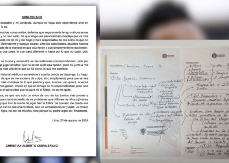 Christian Cueva separado de Cienciano tras agresión y disculpa pública