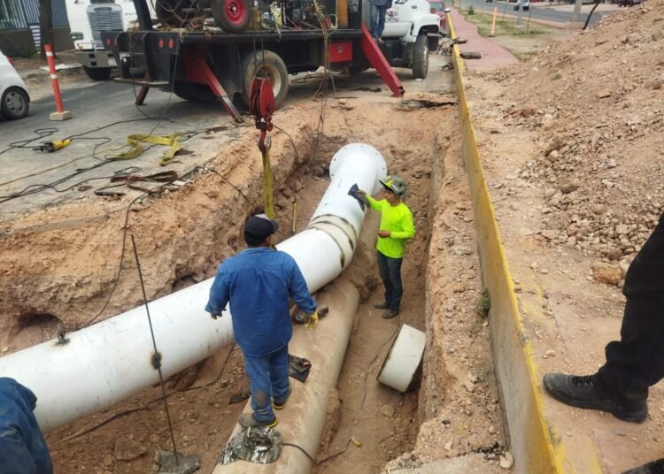 Concluirá JMAS reubicación de conducción en avenida Fuerza Aérea, beneficiando a 59 colonias