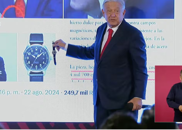 AMLO desmiente tener un reloj de lujo: «Este vale 2 mil pesos»