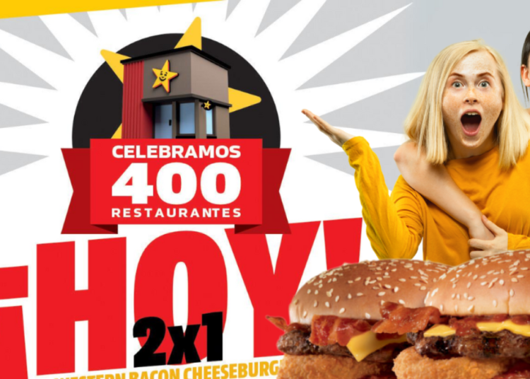 Carl’s Jr. celebra la apertura de su restaurante número 400 en México con irresistible promoción