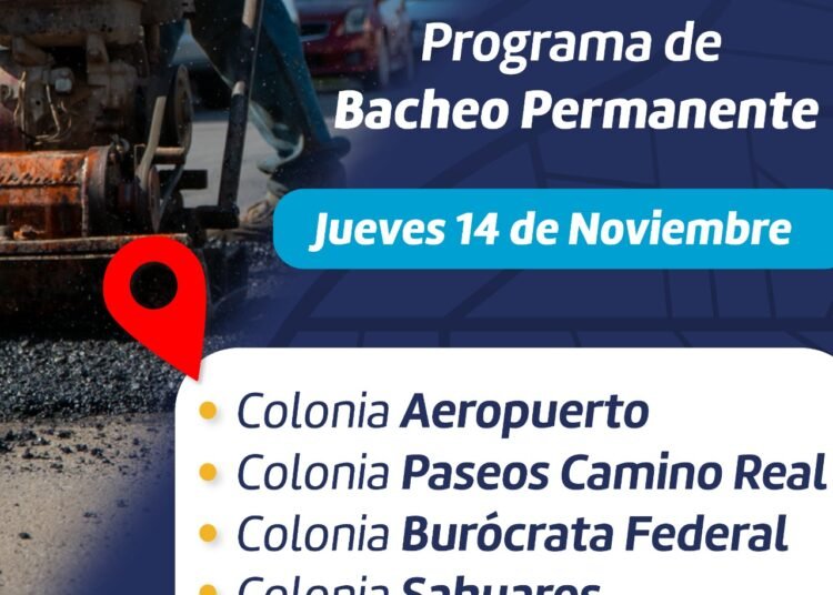 Bacheo hoy 14 de noviembre