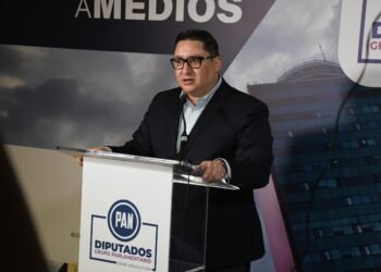 Respaldo de diputados del PAN a Mario Vázquez y condena a violencia en el Senado