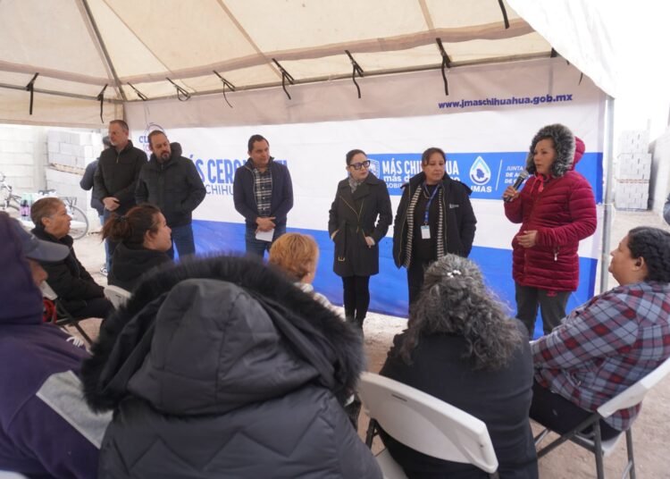 JMAS Chihuahua instala alcantarillado en Puerta de Alcalá con 10 mdp