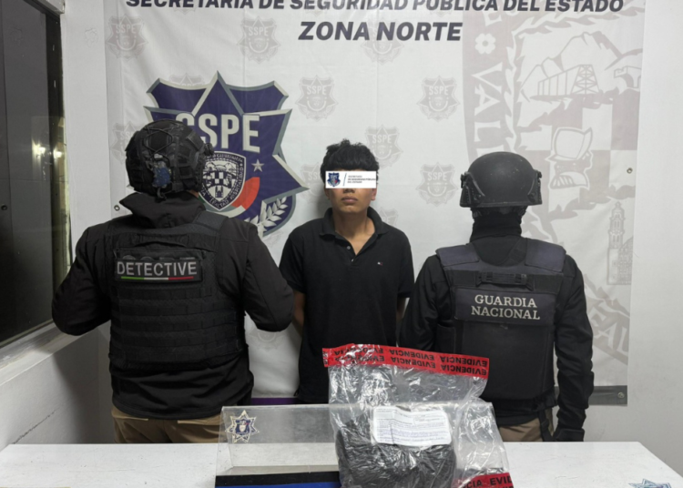Detienen a presunto delincuente con droga en Ciudad Juárez