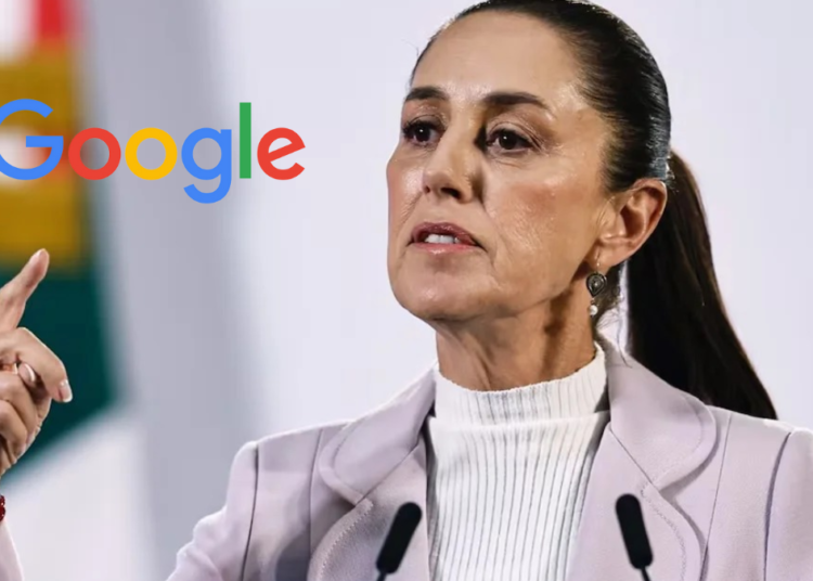 Sheinbaum advierte posible demanda civil contra Google por cambio de nombre del Golfo de México
