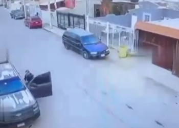 Se filtra video del policía atacado en Chihuahua