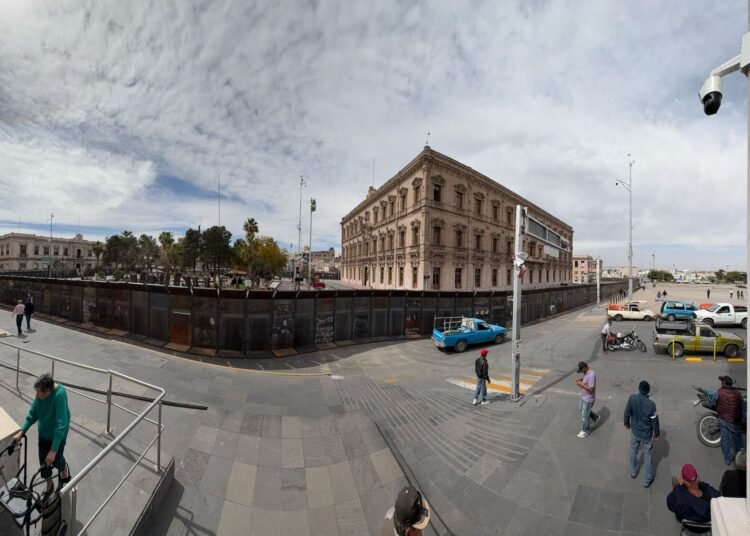 Refuerzan seguridad en el Centro Histórico de Chihuahua ante marcha del 8 de marzo