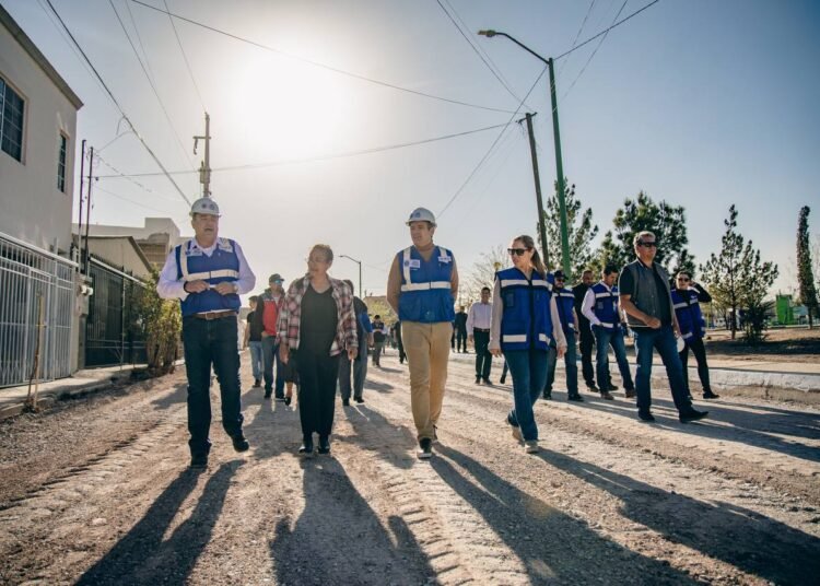 Supervisa alcalde Bonilla pavimentación en colonia José Vasconcelos