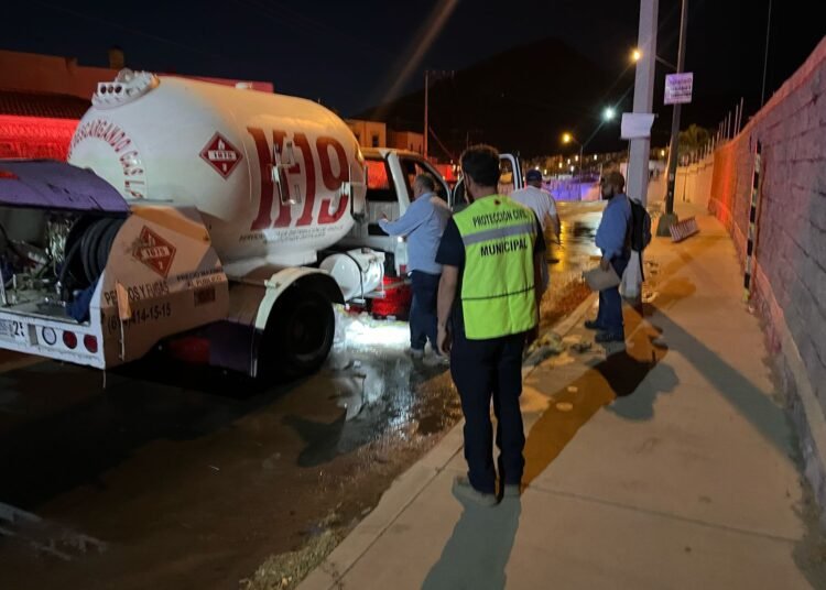 Atienden autoridades fuga de gas al norte de la ciudad