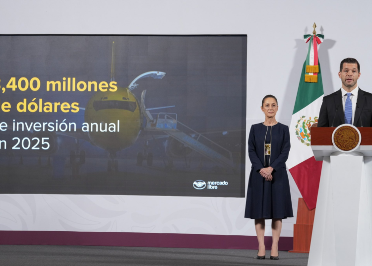 Mercado Libre anuncia inversión de 3,400 millones de dólares en México
