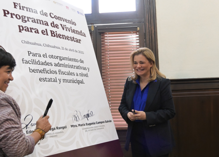 Gobierno de Maru Campos cede terrenos en 19 municipios para beneficiar a más de 21 mil personas con viviendas dignas