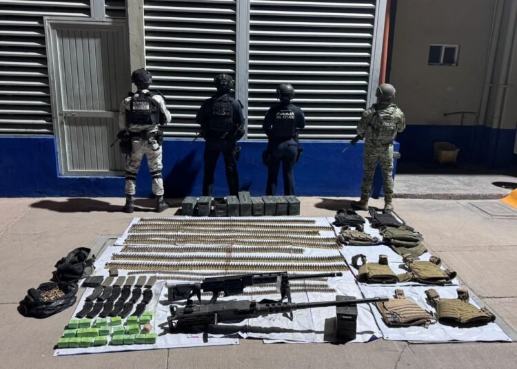 Realiza SSPE aseguramiento de arsenal y vehículo robado en Coyame del Sotol