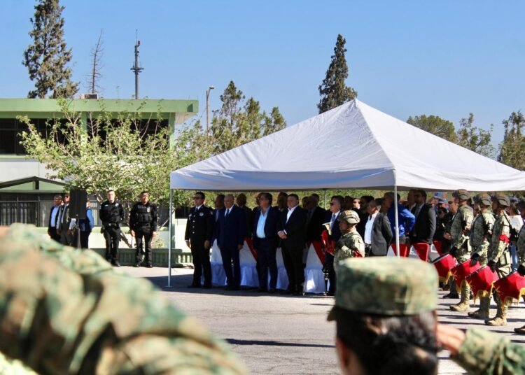 Participa SSPE en la toma de posesión del nuevo comandante de la 5/a Zona Militar