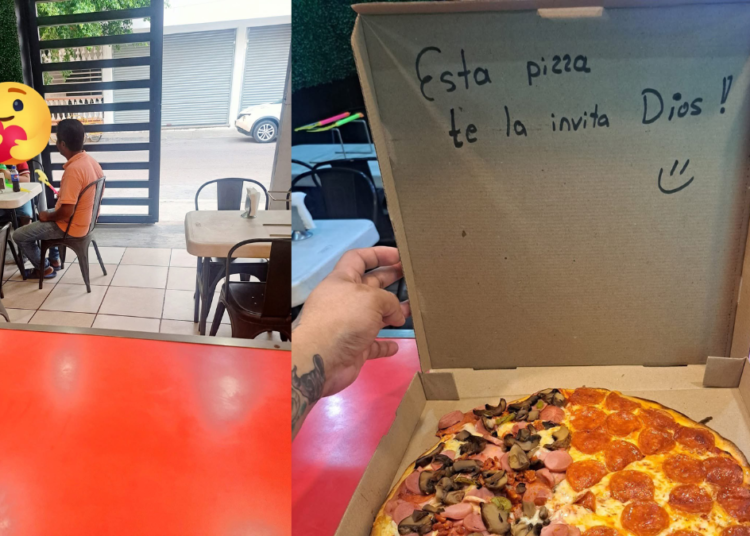 Pizzería de Veracruz se vuelve viral por acto de solidaridad hacia padre necesitado
