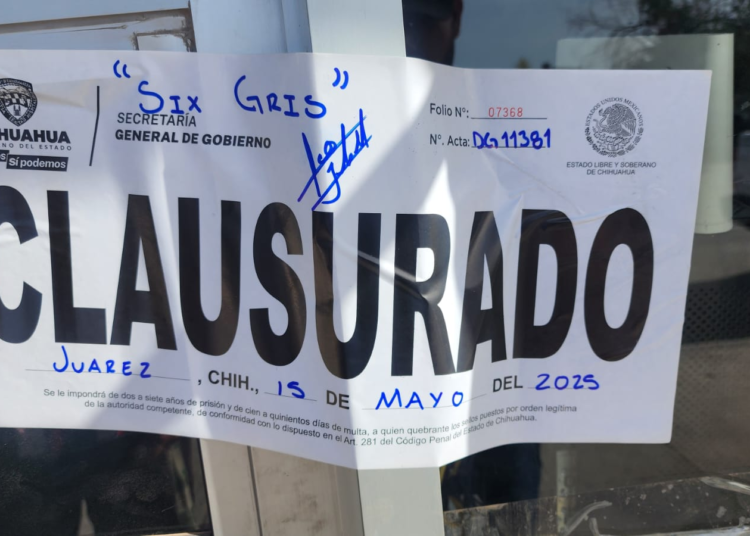 Realiza Gobernación Estatal 310 inspecciones y clausura 13 establecimientos en una semana