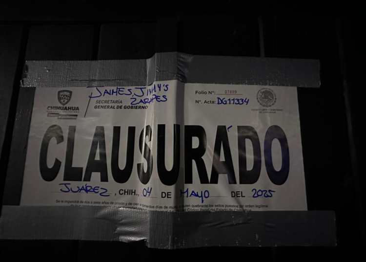 Realiza Gobernación Estatal 384 inspecciones y clausura 23 establecimientos durante la última semana