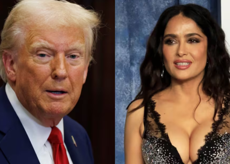 Salma Hayek revela antiguo intento de conquista por parte de Donald Trump