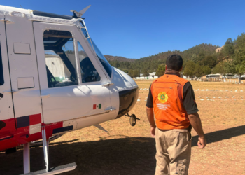 Refuerzan reconocimiento aéreo ante incendios forestales en Ocampo