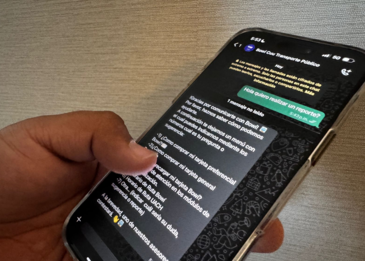 Usuarios del Bowí ya pueden realizar reportes y consultas vía WhatsApp